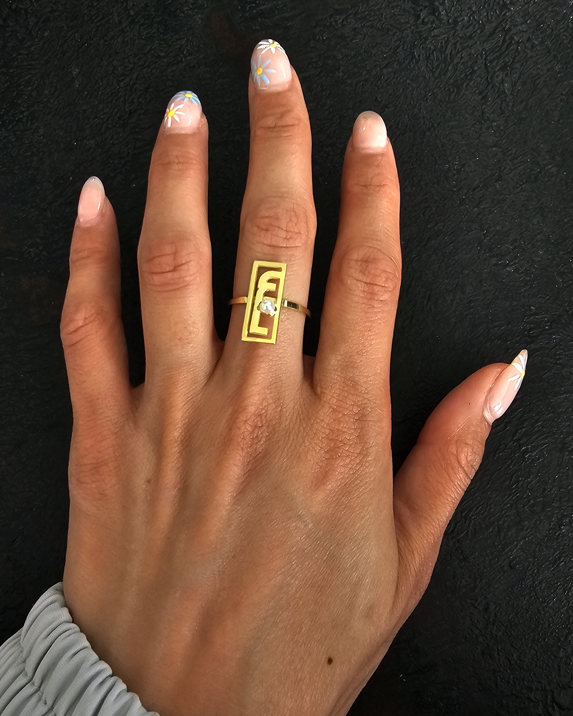 Geometric Initial Pearl Ring