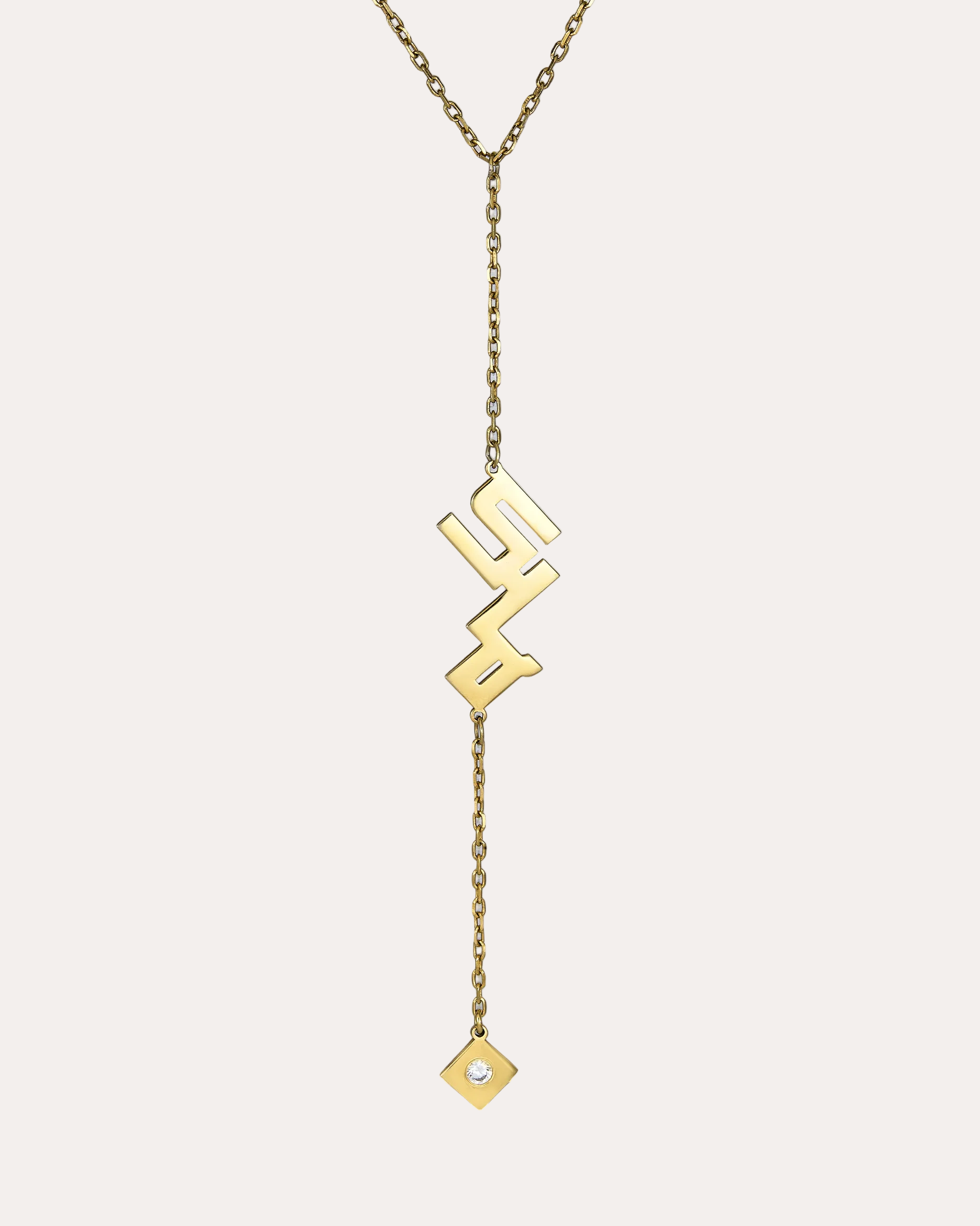 Custom Lariat Name Necklace