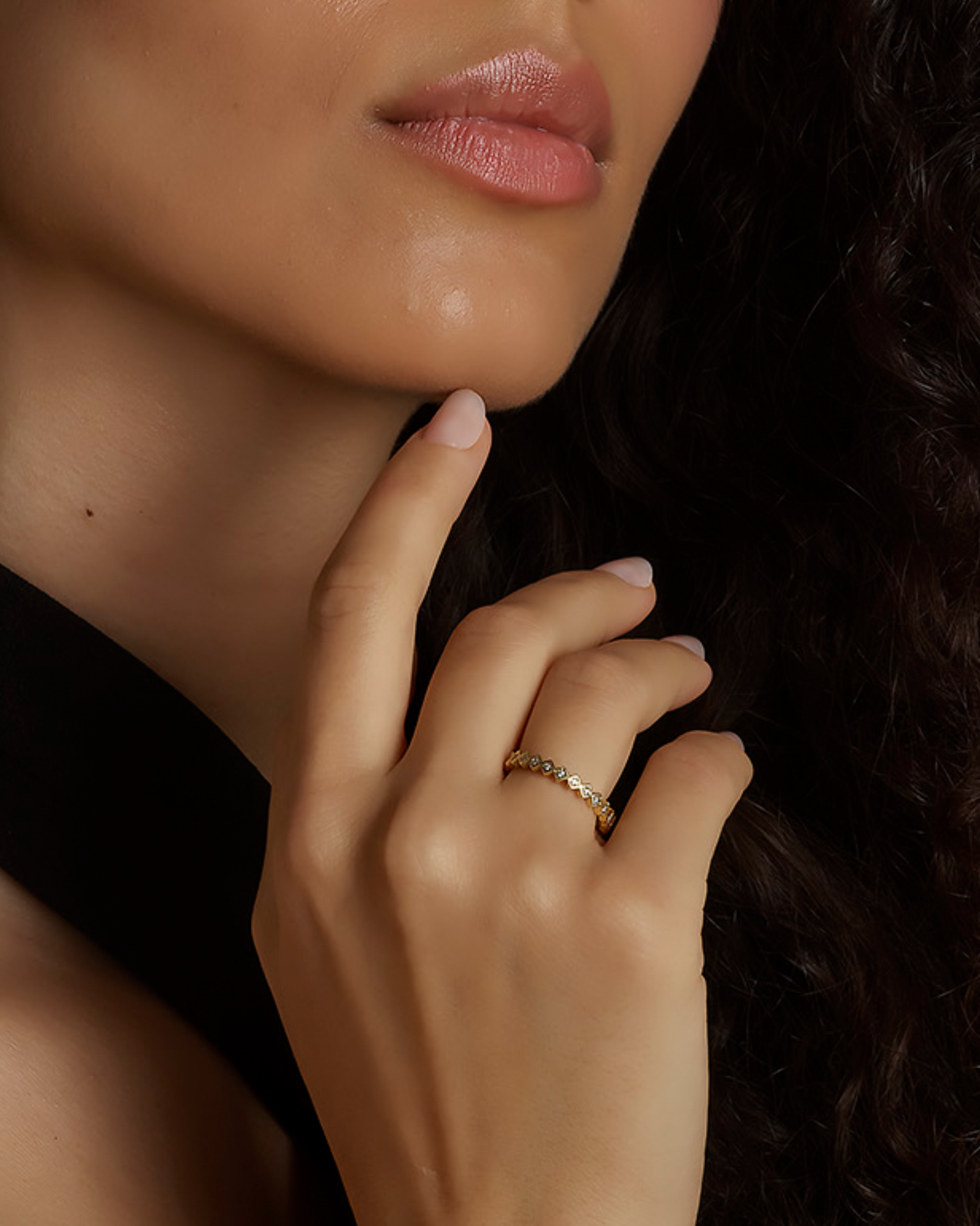 Studded Stacking Ring