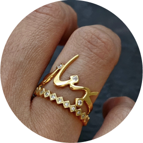 Personalized Arabic Name Ring